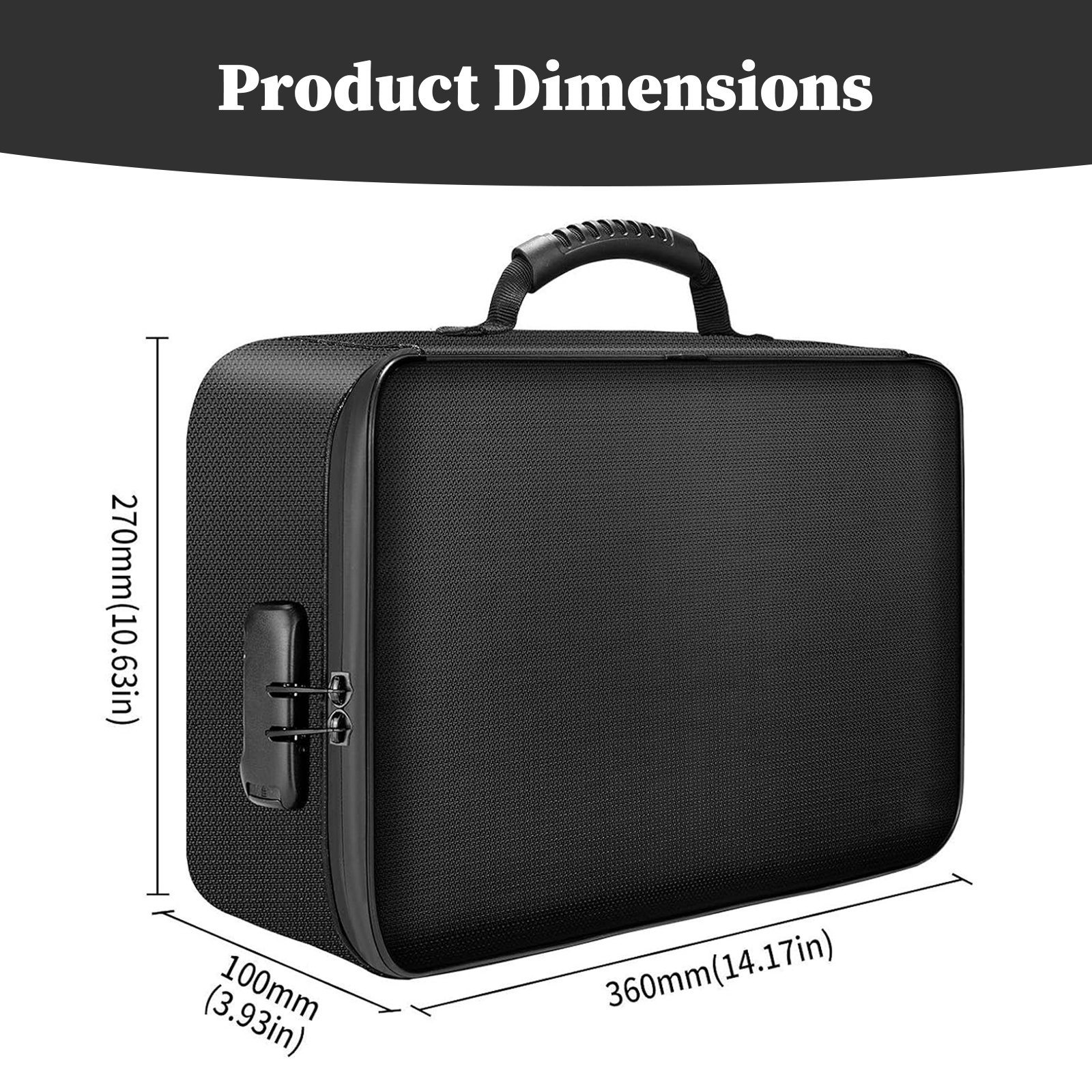 Fireproof Document Bag with Lo - Fire Safe Document のレビューと価格