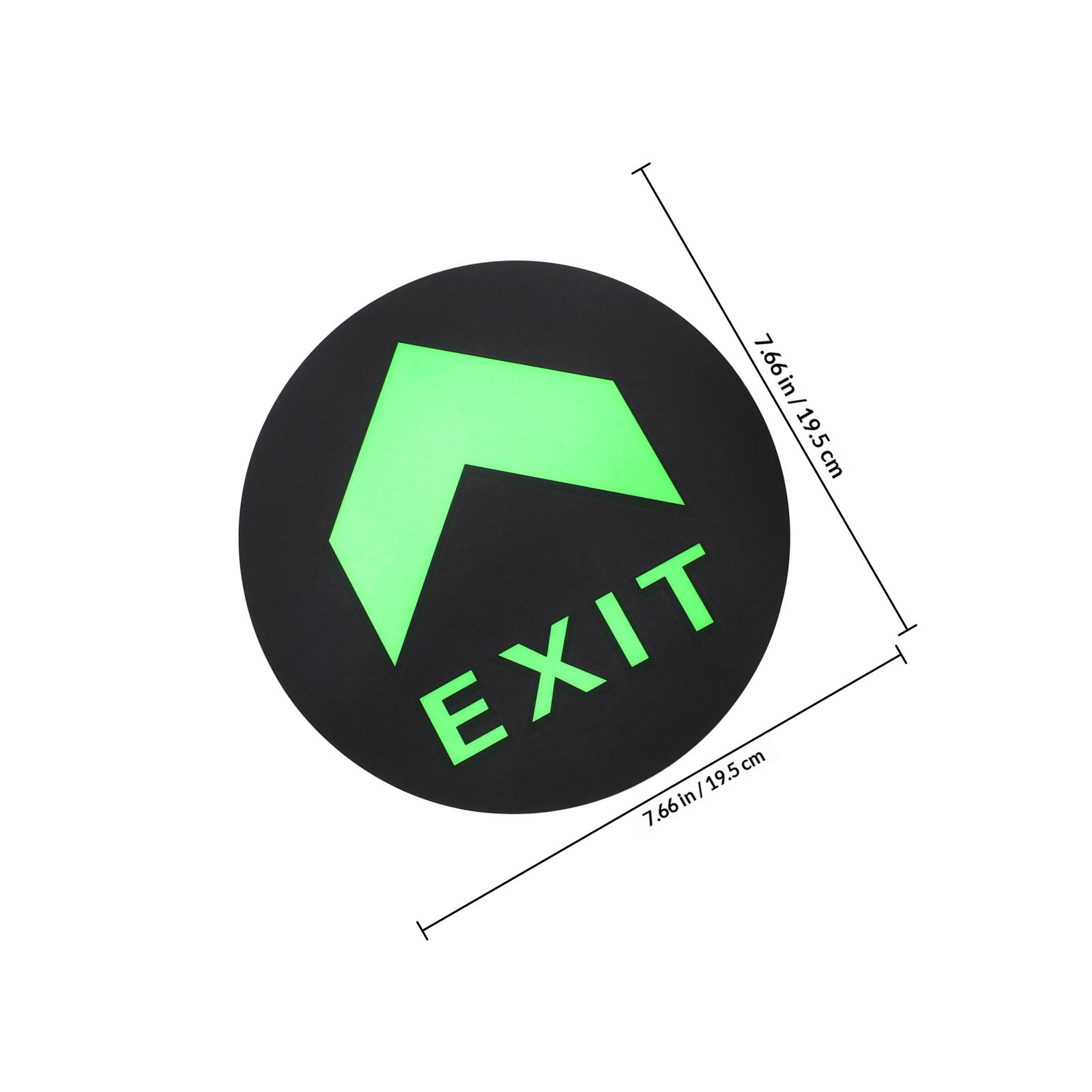 5Pcs Exit Sign Stickers Night  - Emergency Exit Sign のレビューと価格