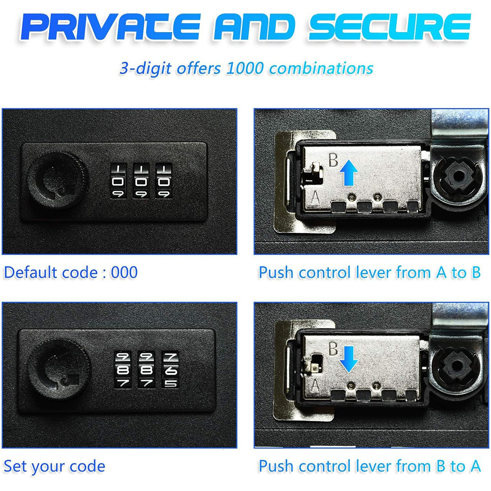Professional 20 Key Hooks Comb - Lockbox Key Secure のレビューと価格