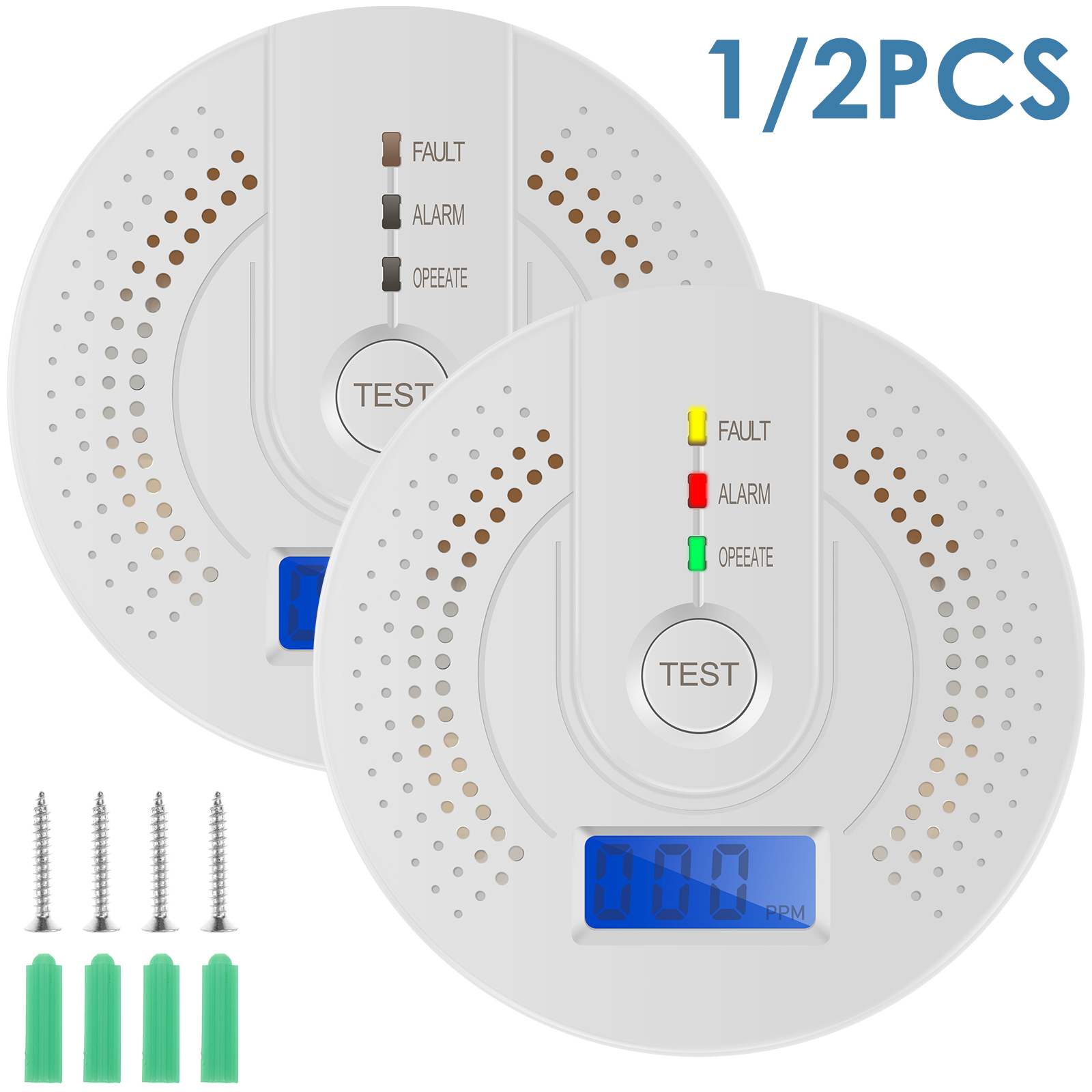 Independent CO Alarm Sensor Ca - Smoke Detector Interconnected のレビューと価格