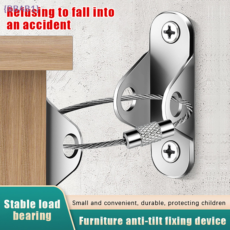 1Set Furniture Anchors Anti Ti - Earthquake Anchor Strap のレビューと価格